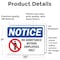 Signmission No Admittance Employees Only OSHA Notice Sign, Vinyl Decal, 10in W x 7in L, 2PK OS-2PACK-NS-D-710-L-15982 - alternate 6